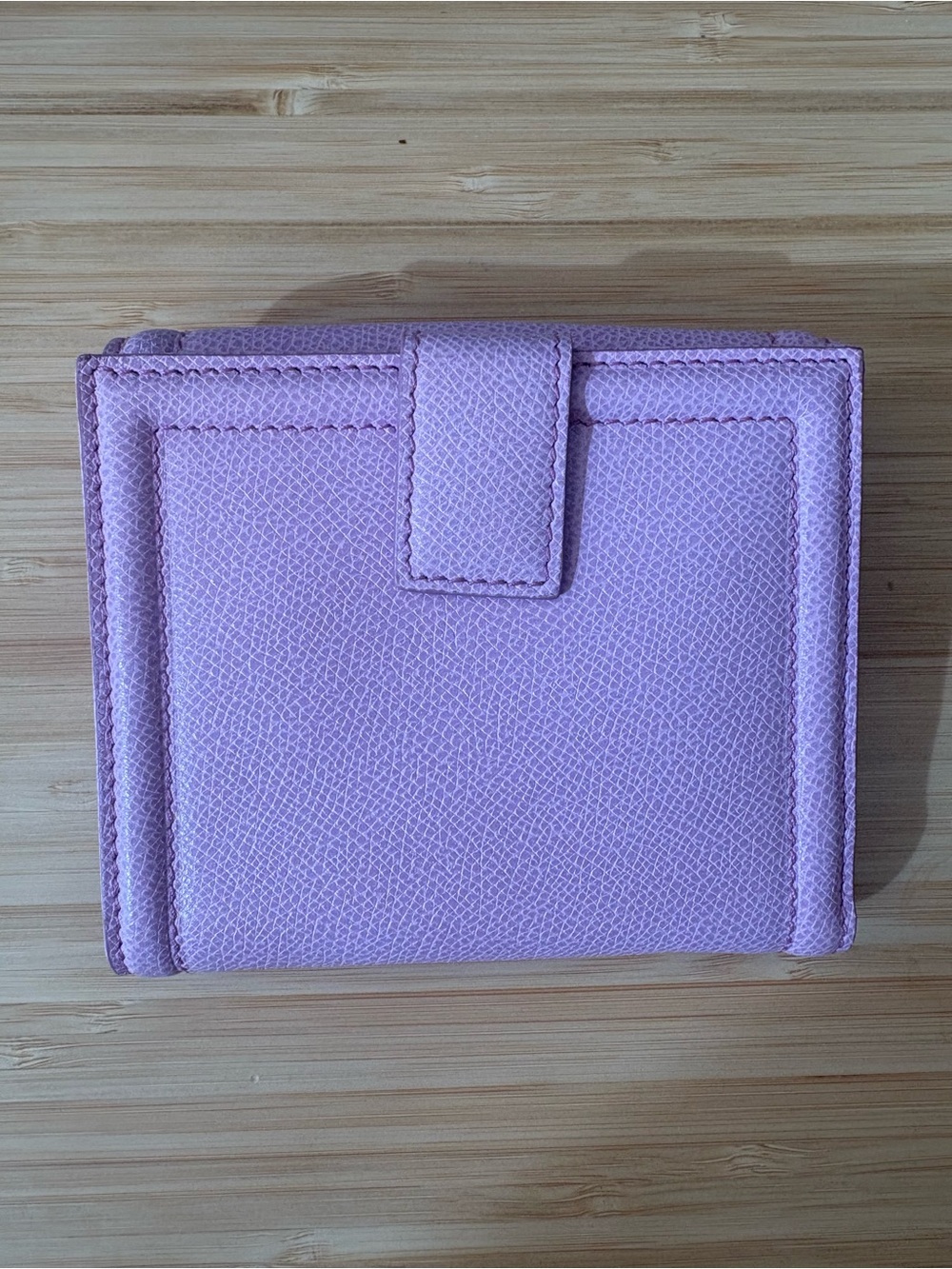 Salvatore Ferragamo Lavender Leather Vara Bow French Wallet - Picture 2 of 7